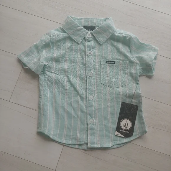 VOLCOM Baby NEW Button Up Shirt & Chino Pants